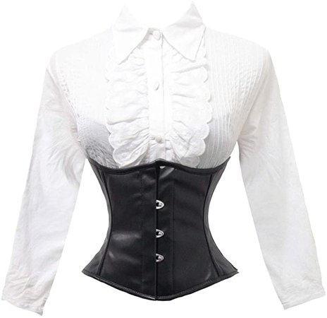*clipped by @luci-her* luvsecretlingerie Heavy Duty 18/26 Double Steel Boned Waist Training Cincher Waspie Underbust Tight Shaper Corset at Amazon Women’s Clothing store