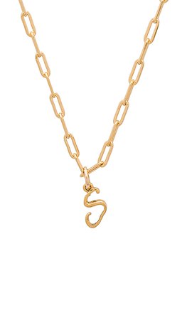 joolz by Martha Calvo S Initial Necklace in Gold | REVOLVE