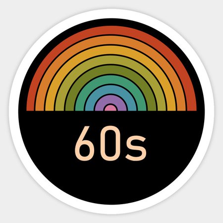 Retro rainbow 60s