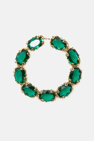 Carolina Herrera, Emerald green Cocktail bracelet