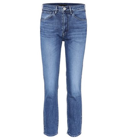 W3 Straight Authentic cropped jeans