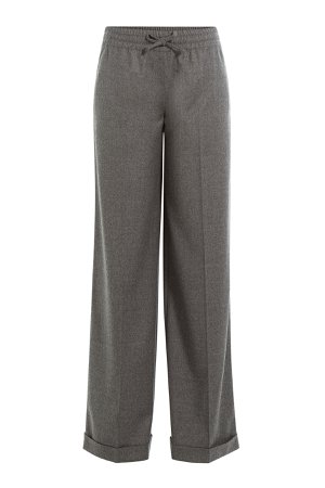 Wide Leg Wool Pants with Cashmere Gr. S