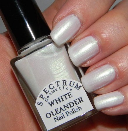 WHITE OLEANDER White Iridescent Nail Polish | Etsy