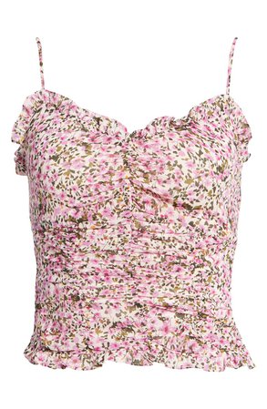 Ruched Floral Camisole | Nordstrom
