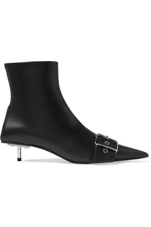 Balenciaga | Belt leather ankle boots | NET-A-PORTER.COM