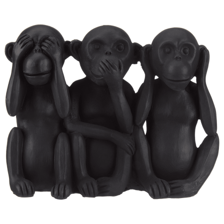 Three Wise Monkeys Resin Statuettes | Bouclair Canada