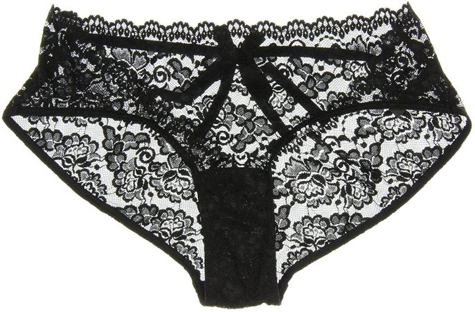 Amazon.com: Cage Back Lace Hipster Panty Black: Clothing