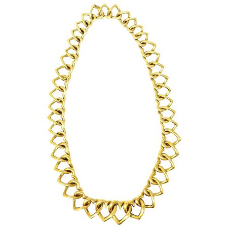 Van Cleef & Arpels 18K Yellow Gold Heart Necklace, Circa 1980's VCA : Wilson's Estate Jewelry | Ruby Lane