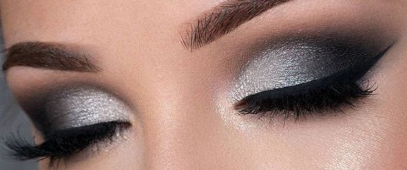 Black/Silver Eye Makeup