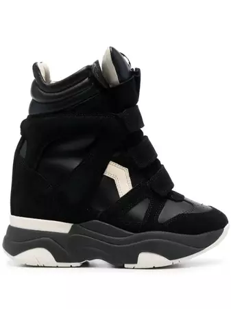 Isabel Marant Balskee high-top Leather Sneakers - Farfetch