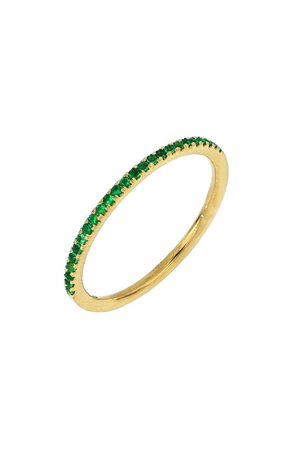 Bony Levy Stackable Emerald Ring | Nordstrom