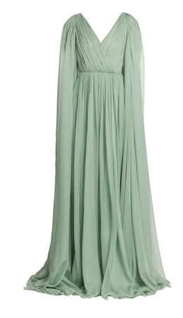 green sage Valentino dress gown