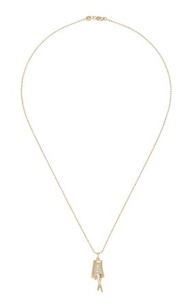 Mano Dingers 18k Yellow Gold Diamond Necklace By Sydney Evan | Moda Operandi
