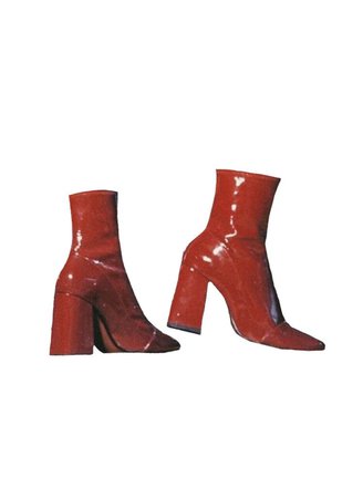 80s red boots