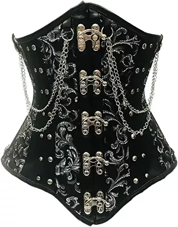 Amazon.com: Daisy corsets Womens Steel Boned Underbust Corset W/Chains and Clasps: Clothing, Shoes & Jewelry