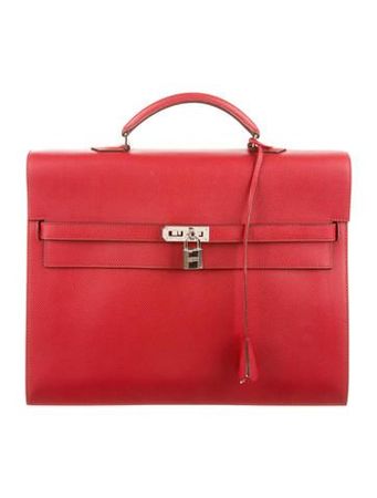 Red briefcase