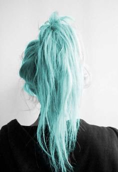 hair aqua teal turquoise
