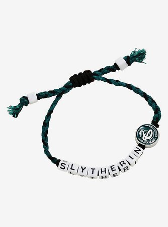 Harry Potter Slytherin Letter Bead Braided Bracelet - BoxLunch Exclusive