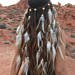 Aria Feather Headdress - tribal feather headband, festival Goddess headwear, native American-inspired headpiece, boho chic hair accessory
