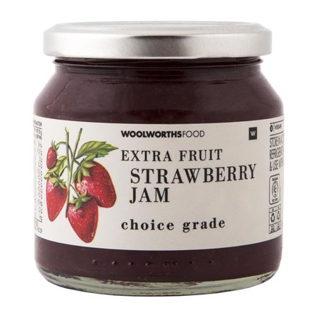 Strawberry Jam with Extra Fruit 340g | Woolworths.co.za