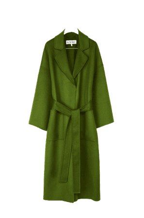 Loewe - Oversized Green Wool Coat