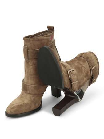 Burberry - Suede ankle boots - ankle boots - 39263371 | iKRIX.com