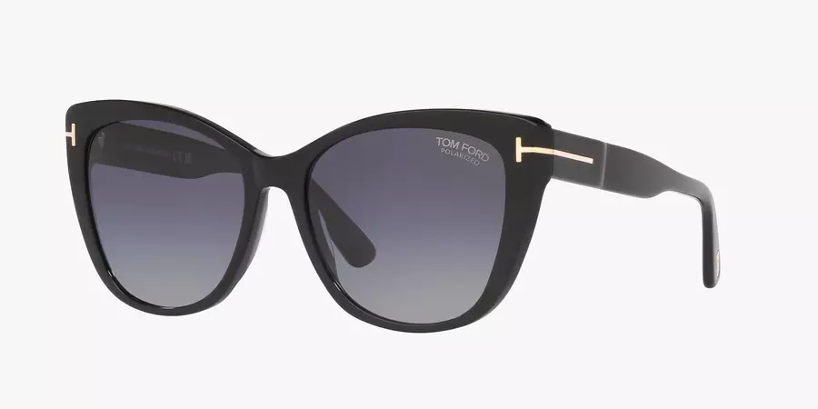 Tom Ford FT0937 57 Grey Polar & Black Shiny Polarised Sunglasses | Sunglass Hut Australia