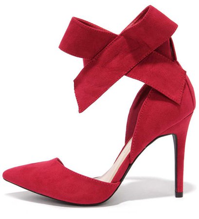 Red Bow Heel