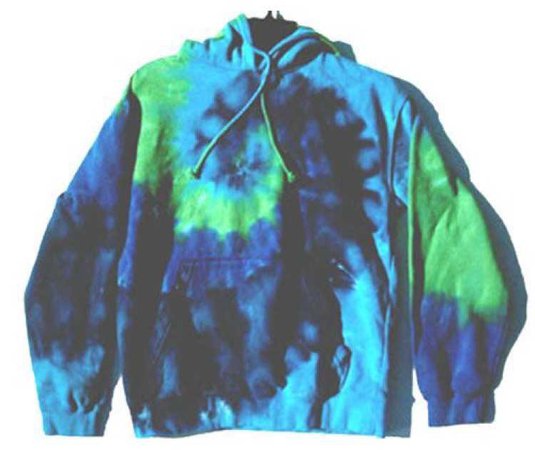 spiral tie-dye hoodie