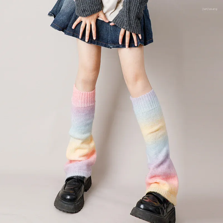 Gradient candy leg warmers