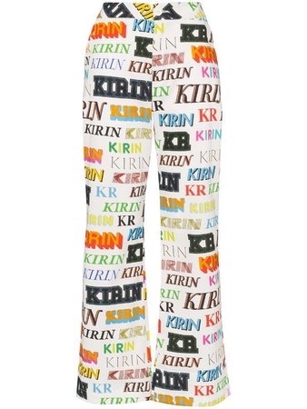 Kirin logo-printed trousers
