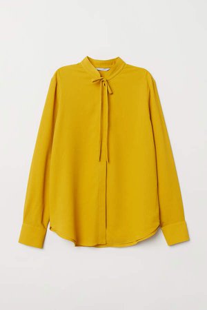 Creped Blouse - Yellow
