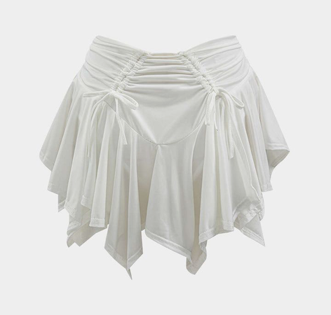 white ballet core skirt