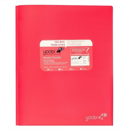 2 Pocket Plastic Folder With Prong Fasteners - Yoobi™ : Target
