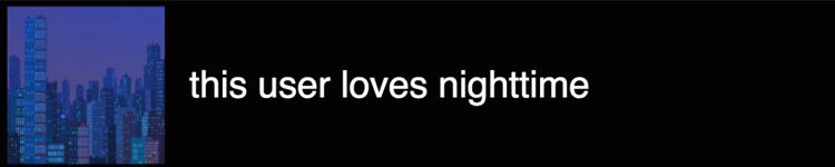 this user loves nighttime 🌙✨🖤