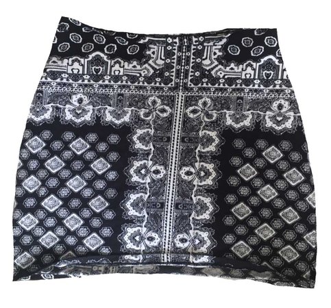 bandana print skirt