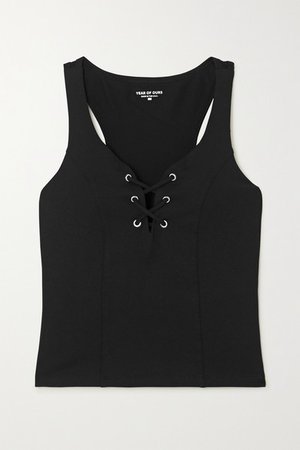 Year of Ours | Football lace-up stretch tank | NET-A-PORTER.COM