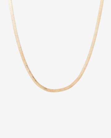 Gilbert Gold Herringbone Delicate Necklace