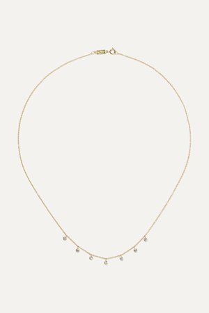 Gold 18-karat gold diamond necklace | Jennifer Meyer | NET-A-PORTER