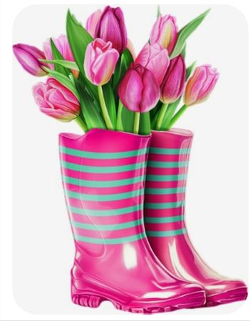 pink rain boots