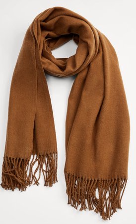 fringe scarf - zara