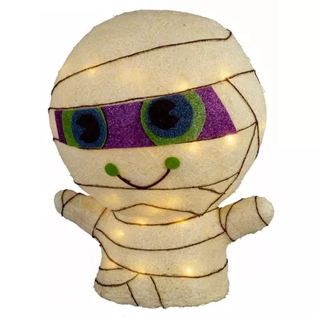 14'' Halloween Incandescent Sisal Mummy White - Hyde and Eek! Boutique : Target
