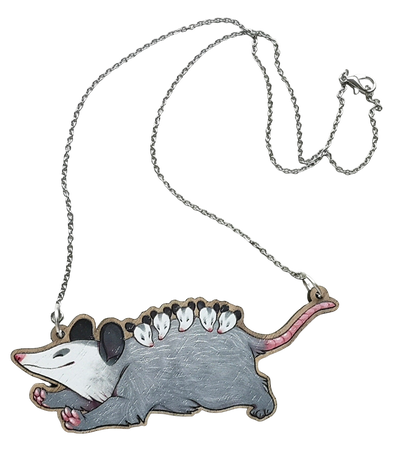 possum necklace