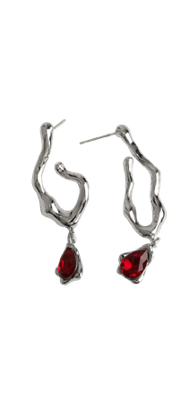 GothBB | Spider Shaped Blood Drop Earrings
