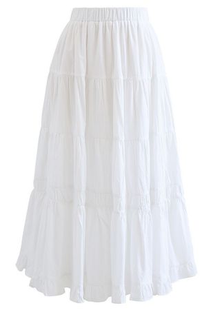 white long skirt