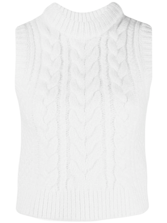 Cecilie Bahnsen Hannah cable-knit wool vest