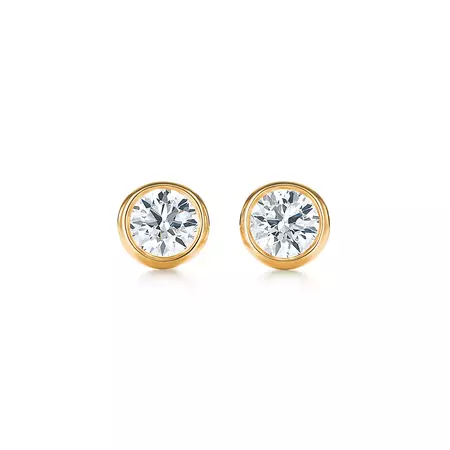 Elsa Peretti® Diamonds by the Yard® Earrings in Yellow Gold | Tiffany & Co.