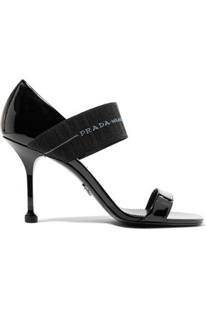 Prada | Patent-leather sandals | NET-A-PORTER.COM