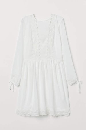 Chiffon Dress - White