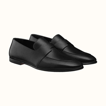 Hermès, Ancora Black loafers